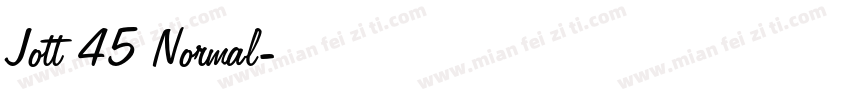Jott 45 Normal字体转换
